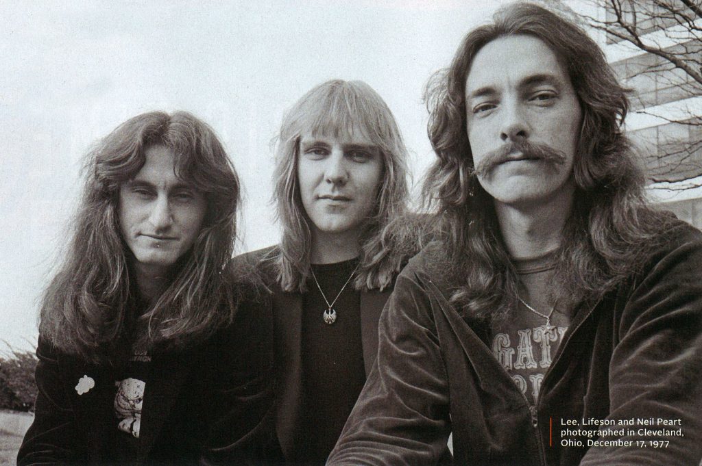 Lee, Lifeson and Peart, 1977