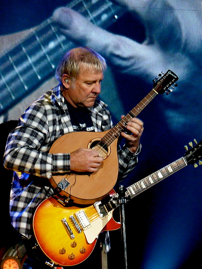 Alex Lifeson on the Mandola
