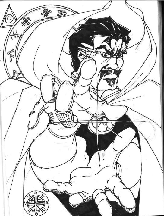 Dr. Strange - I think I'll color this one later on.
