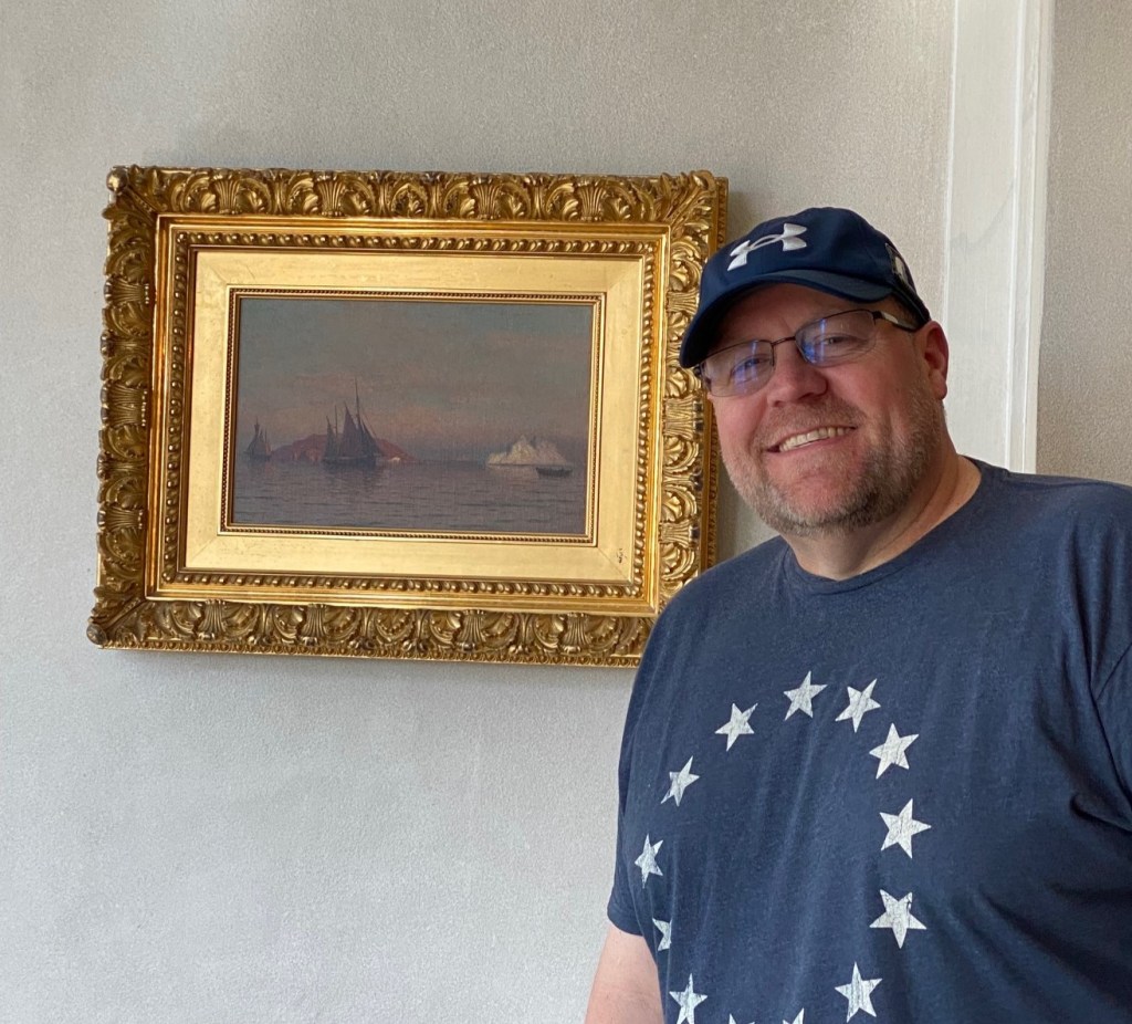 Me with Sunset in the Arctic at Cheekwood Museum of Art in Nashville, Tennessee, March 2023.