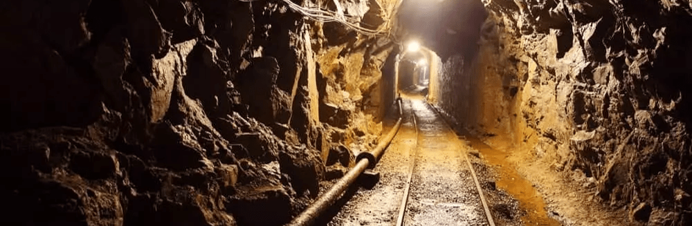 Gold mine shaft