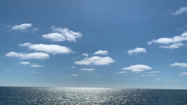 The sky over the Pacific Ocean